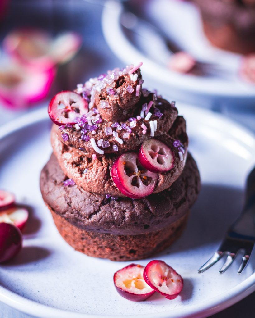 Vegane Schoko Cupcakes mit Schoko Frosting – danifitlifestyle