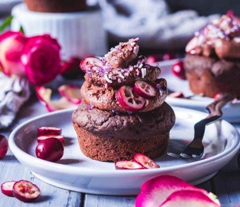 gesunde, vegane Schoko Cupcakes