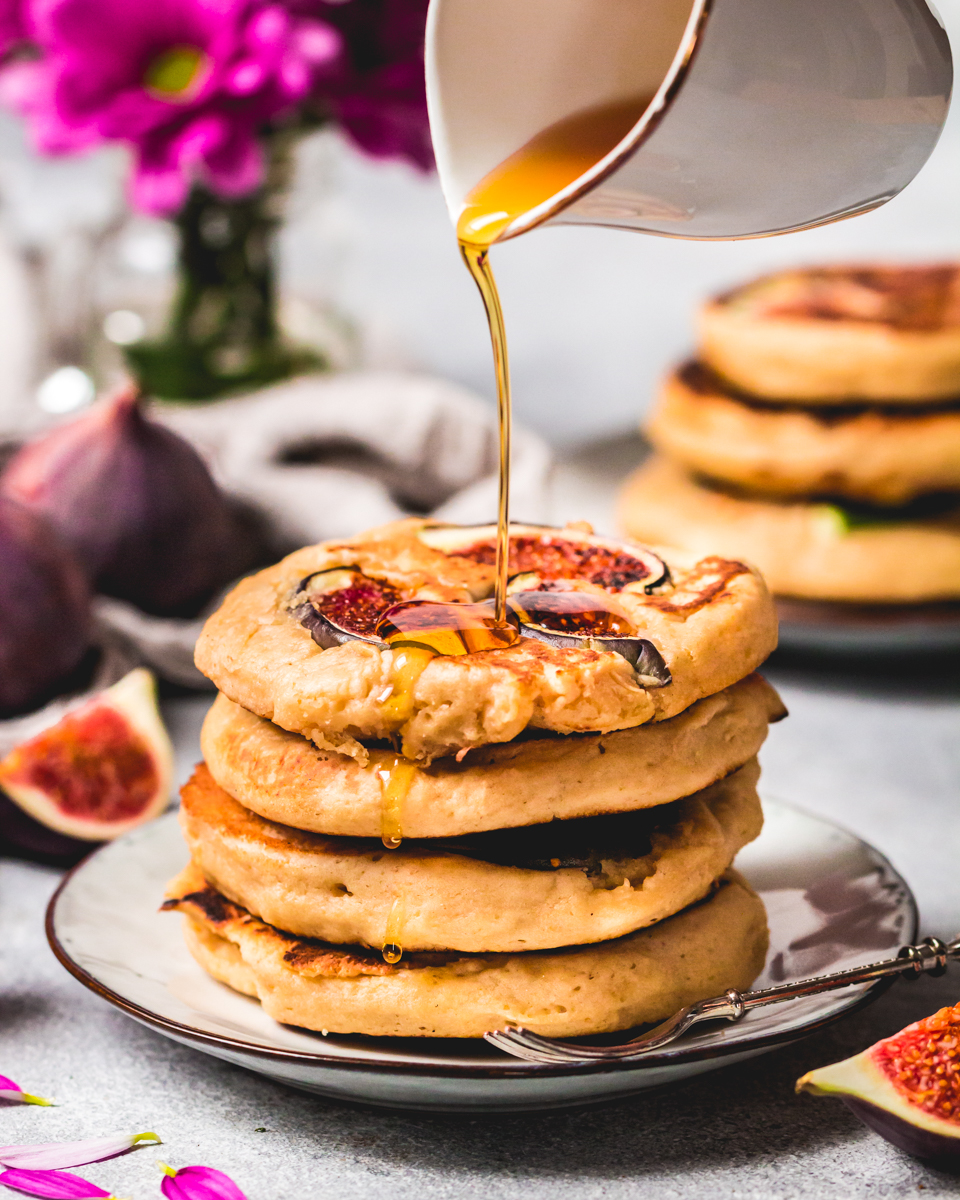 vegane Pancakes mit Feigen